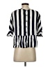 Zara TRF Stripes Silver 3/4 Sleeve Blouse Size S - photo 2