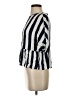 Zara TRF Stripes Silver 3/4 Sleeve Blouse Size S - photo 5
