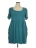 Arula Solid Teal Casual Dress Size X - photo 1