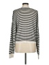 White + Warren Stripes Silver Wool Pullover Sweater Size M - photo 2