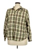 Assorted Brands 100% Cotton Plaid Green Long Sleeve Button-Down Shirt Size 22W - photo 1