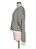White + Warren Stripes Silver Wool Pullover Sweater Size M - photo 5