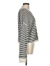 White + Warren Stripes Silver Wool Pullover Sweater Size M - photo 4