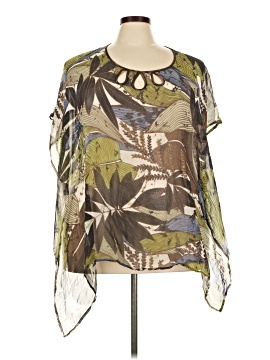Chico's 3/4 Sleeve Silk Top (view 1)