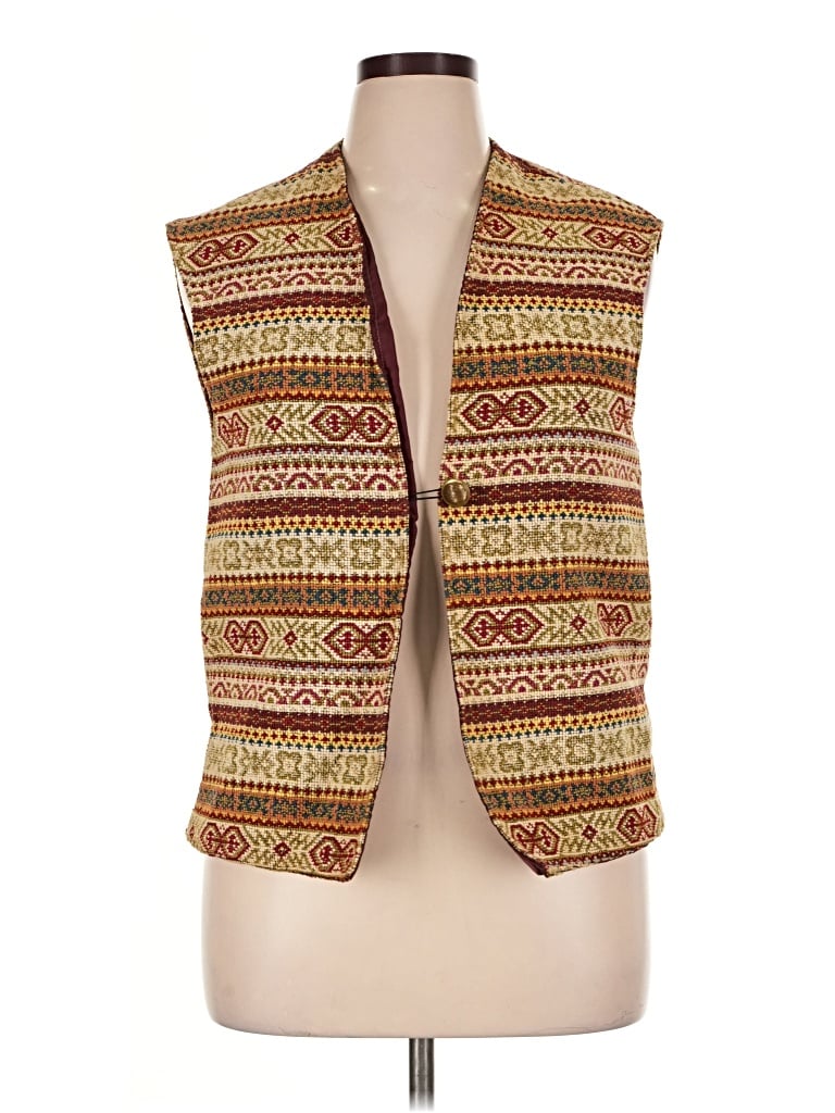 Pre-owned Assorted Brands Vest In Gold