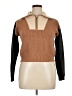 Central Park West Color Block Brown Pullover Sweater Size XL - photo 1