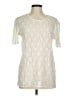 Assorted Brands Ivory Short Sleeve Top Size M - photo 1