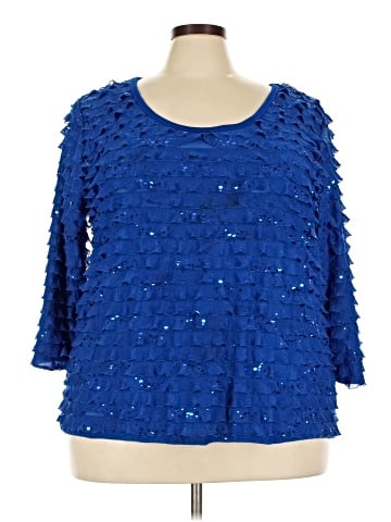 Slinky Brand 3/4 Sleeve Blouse (view 1)