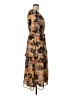 Nine Britton 100% Polyester Floral Orange Cocktail Dress Size L - photo 4