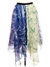 Marina Moscone 100% Polyester Graphic Blue Casual Skirt Size 12 - photo 1