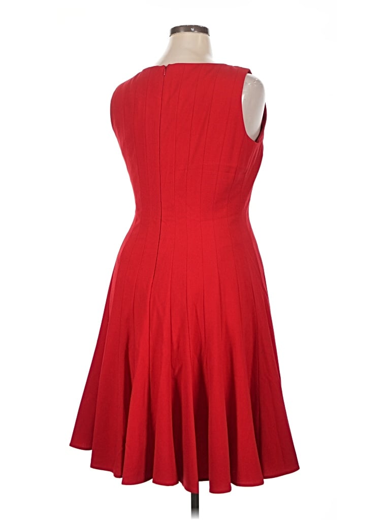 Pre-owned Calvin Klein Cocktail Dress In Red