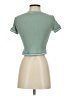 Shein Green Short Sleeve Top Size 4 - photo 2