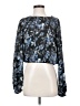 Bella Dahl 100% Rayon Floral Blue Long Sleeve Blouse Size XS - photo 1