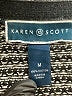 Karen Scott 100% Cotton Houndstooth Black Pullover Sweater Size M - photo 7