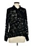 Equipment Black Blue Long Sleeve Blouse Size M - photo 1