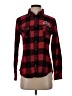 Weatherproof 100% Cotton Plaid Red Long Sleeve Button-Down Shirt Size S - photo 1