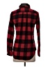 Weatherproof 100% Cotton Plaid Red Long Sleeve Button-Down Shirt Size S - photo 2