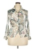 Cote D' Azur Paisley Silver Ivory 3/4 Sleeve Blouse Size 18 - photo 1