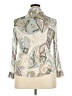 Cote D' Azur Paisley Silver Ivory 3/4 Sleeve Blouse Size 18 - photo 2