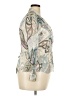 Cote D' Azur Paisley Silver Ivory 3/4 Sleeve Blouse Size 18 - photo 4