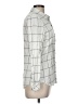 Gap Plaid Ivory Long Sleeve Button-Down Shirt Size M - photo 4