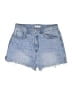 Just Fab 100% Cotton Blue Denim Shorts Size 33 waist - photo 1