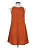 American Apparel Solid Orange Casual Dress Size S - photo 1