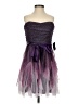 Teeze Me 100% Polyester Purple Cocktail Dress Size 7 - 8 - photo 1