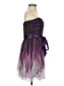 Teeze Me 100% Polyester Purple Cocktail Dress Size 7 - 8 - photo 4
