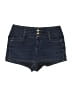 BLUE SPICE 100% Spandex Blue Denim Shorts Size 7 - photo 1
