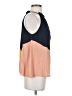 Ann Taylor LOFT 100% Polyester Color Block Yellow Sleeveless Blouse Size S (petite) - photo 4