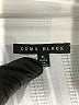 Como Black 100% Polyester Ivory 3/4 Sleeve Blouse Size XL - photo 7