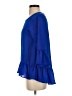 Moa Moa 100% Polyester Blue 3/4 Sleeve Blouse Size S - photo 5