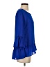 Moa Moa 100% Polyester Blue 3/4 Sleeve Blouse Size S - photo 4