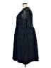 Nemidor 100% Polyester Blue Cocktail Dress Size 24 - photo 5