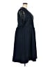 Nemidor 100% Polyester Blue Cocktail Dress Size 24 - photo 4