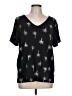 Old Navy Stars Black Short Sleeve Top Size L - photo 1