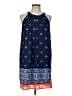 Artisan NY 100% Polyester Paisley Blue Casual Dress Size 12 - photo 1