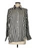 H&M 100% Polyester Stripes Ivory Long Sleeve Blouse Size M - photo 1