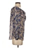 Jade 100% Polyester Blue 3/4 Sleeve Blouse Size S - photo 4