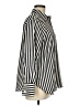 H&M 100% Polyester Stripes Ivory Long Sleeve Blouse Size M - photo 4