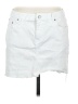 J. McLaughlin Solid White Denim Skirt Size 8 - photo 1