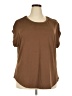 Coco & Shay Brown Short Sleeve Top Size 3xl - photo 1
