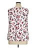 Brooks Brothers 100% Polyester Print White Ivory Sleeveless Top Size 14 - photo 2