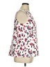 Brooks Brothers 100% Polyester Print White Ivory Sleeveless Top Size 14 - photo 4
