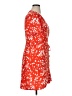 J.Crew Factory Store 100% Polyester Red Kimono Size 14 - photo 4