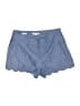 Ann Taylor LOFT Chevron-herringbone Blue Shorts Size 10 - photo 1