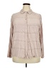 Torrid Tan Pink Long Sleeve Blouse Size 3X Plus (3) - photo 1