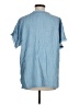 AP.NY 100% Tencel Blue Short Sleeve Blouse Size M - photo 2