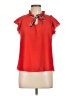 Vivace Design U.S.A. 100% Polyester Red Short Sleeve Blouse Size L - photo 1